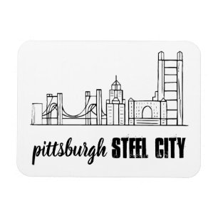 Pittsburgh Skyline Magnet