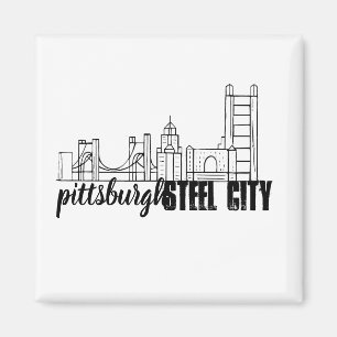 Pittsburgh Skyline Magnet