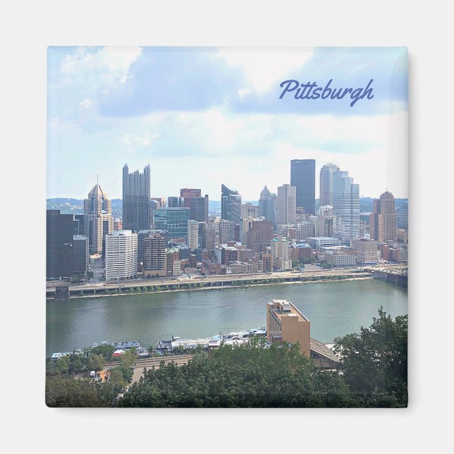 Pittsburgh Skyline Magnet (Front)