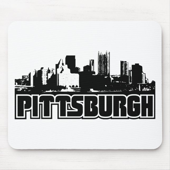 Pittsburgh Skyline Mouse Pad (Front)
