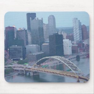 Pittsburgh Skyline Mouse Pad