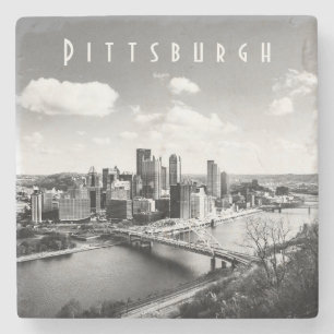 Pittsburgh Skyline Stone Coaster