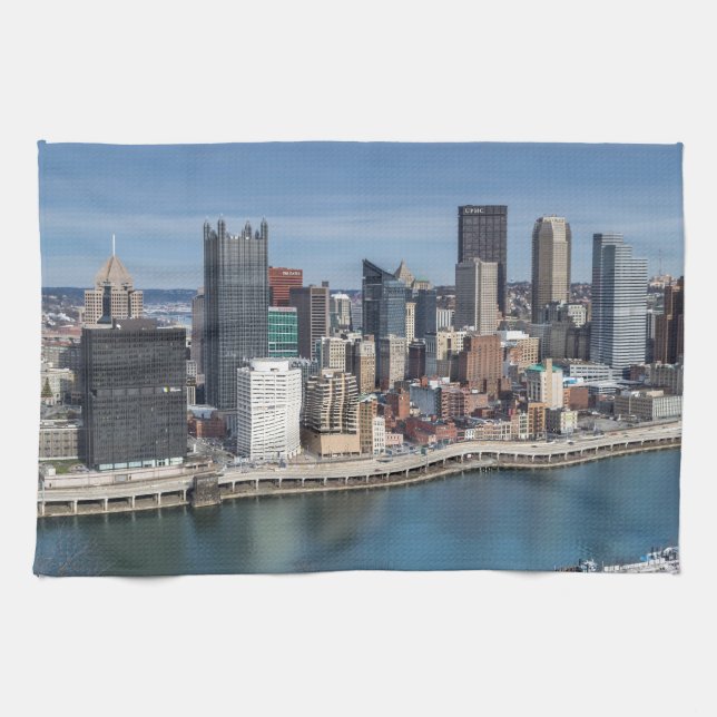 Pittsburgh Skyline Tea Towel (Horizontal)