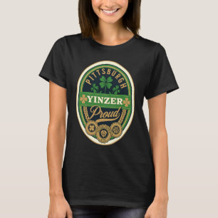 Pittsburgh St Patricks Day Steel City Yinzer Irish T-Shirt