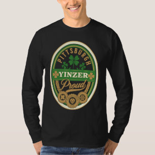 Pittsburgh St Patricks Day Steel City Yinzer Irish T-Shirt