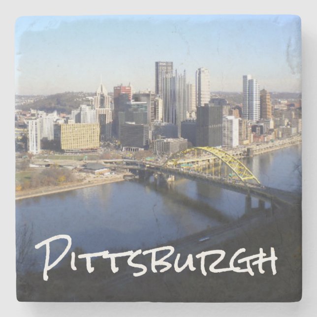 Pittsburgh Stone Coaster (Front)