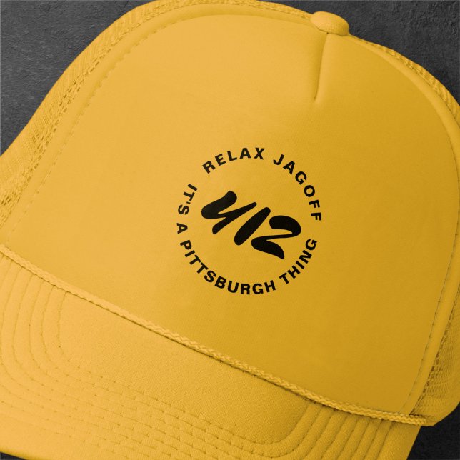 Pittsburgh Thing Burgh City Vintage Trucker Hat (Creator Uploaded)