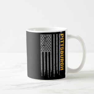 Pittsburgh Usa Flag Patriotic American From Pittsb Coffee Mug