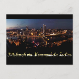 Pittsburgh via Monongahela Incline Postcard