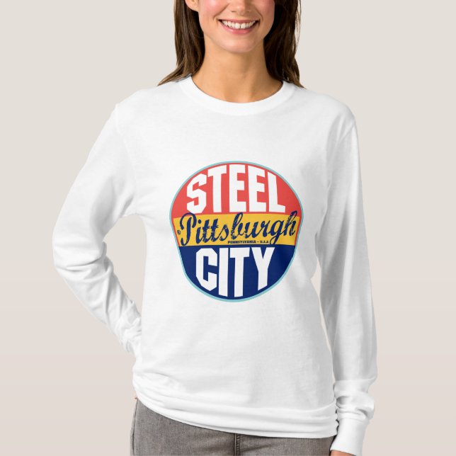 Pittsburgh Vintage Label T-Shirt (Front)