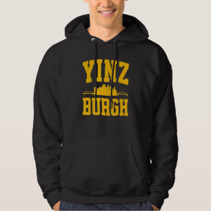 Pittsburgh Yinz  Yinzer Steel City Skyline 412 Hom Hoodie