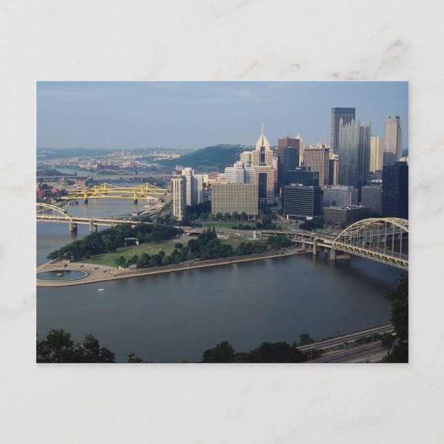 Pittsburgh's Golden Triangle, Pennsylvania, U.S.A. Postcard (Front)