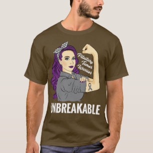 Pituitary Tumour Gland Awareness Warrior Unbreakab T-Shirt