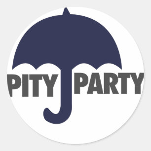 Pity Party Classic Round Sticker