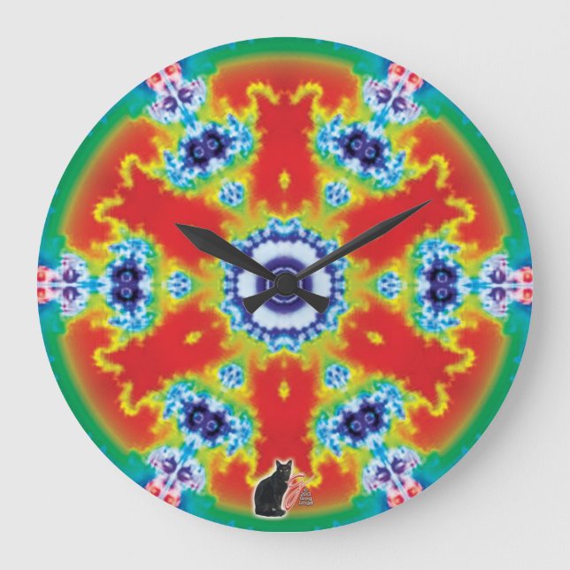 Pivitol Kaleidoscope Large Clock (Front)