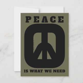 PIWWNEED PEACE2 (IWWN) POSTCARD