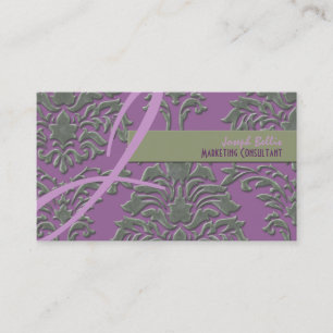 PixDezin Florentius damask/DIY background Business Card