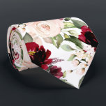 PixDezine H2 Flowers Burgundy Blush Roses  Neck Ti Tie<br><div class="desc">PixDezines floral watercolor neck tie,  burgundy and blush roses.  This is an adjustable tiled image,  you can rearrange and size the pattern as you wish.  It is a DIY background colour.

 Copyright © 2011-2021 PixDezines™.</div>