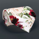 PixDezine H2 Flowers Burgundy Blush Roses  Neck Ti Tie<br><div class="desc">PixDezines floral watercolor neck tie,  burgundy and blush roses.  This is an adjustable tiled image,  you can rearrange and size the pattern as you wish.  It is a DIY background colour.

 Copyright © 2011-2021 PixDezines™.</div>