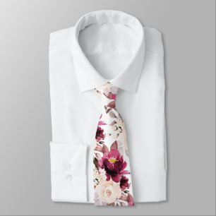 PixDezine H2 Flowers Pink Hues Roses Tie