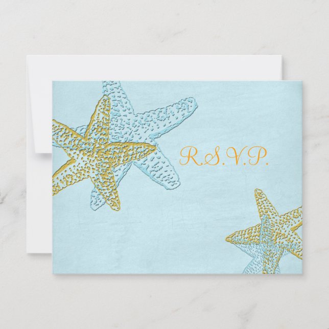 PixDezines 4.25"x5.5" rsvp, starfish for 5x7 RSVP Card (Front)