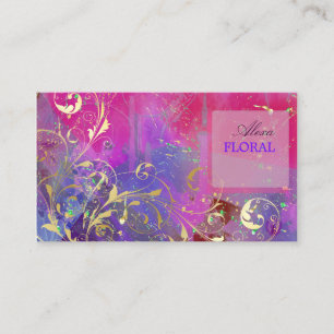 PixDezines abstract+filigree swirls Business Card