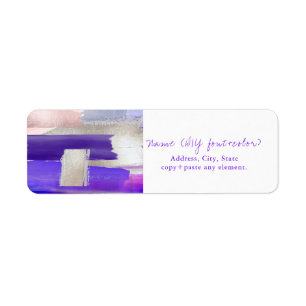 PixDezines Abstract Watercolor Ultraviolet Silver