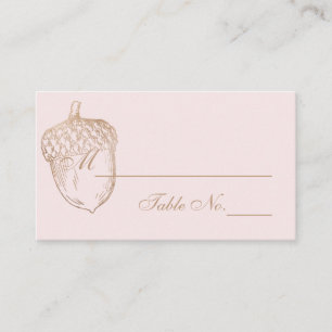 PixDezines Acorns/Faux Rose Gold/Place Cards
