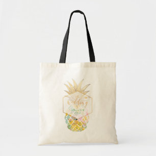 PixDezines Aloha Hawaiian Pineapple Tote Bag