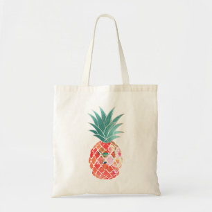 PixDezines Aloha Pineapple+Faux Foil Tote Bag