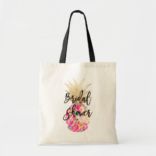 PixDezines Aloha Pineapple+Faux Gold Tote Bag