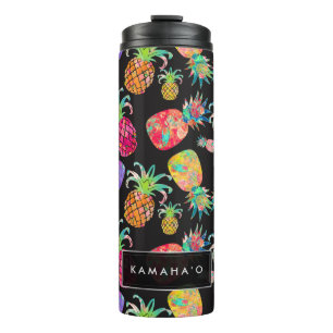 PixDezines Aloha Pineapples/DIY background Thermal Tumbler