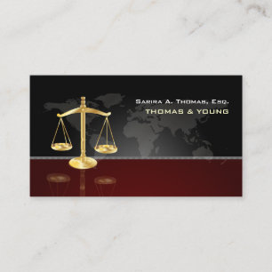 PixDezines ATTORNEY, MASCULIN /GRAPHITE+MAROON Business Card