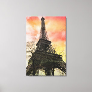 PixDezines autumn paris, eiffel tower Canvas Print