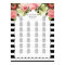 PixDezines b+w stripes+vintage roses/seating chart