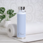 PixDezines Baby Blue DIY Colour  Water Bottle<br><div class="desc">PixDezines water bottle,  baby blue - DIY Colour customise it with your favourite font.  Copyright © 2022 PixDezines™. All rights reserved.</div>