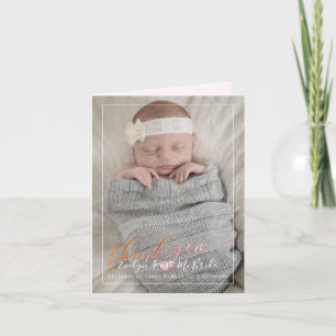 PixDezines Baby Shower,  Photo Thank You Card