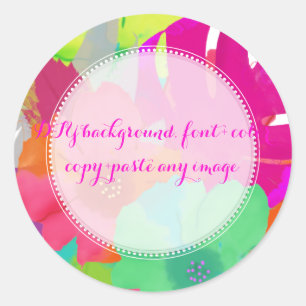 PixDezines bali kai/DIYbackground Classic Round Sticker