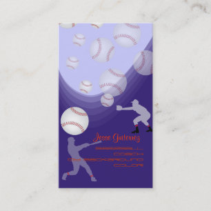 PixDezines baseball coach/diy background colour! Business Card