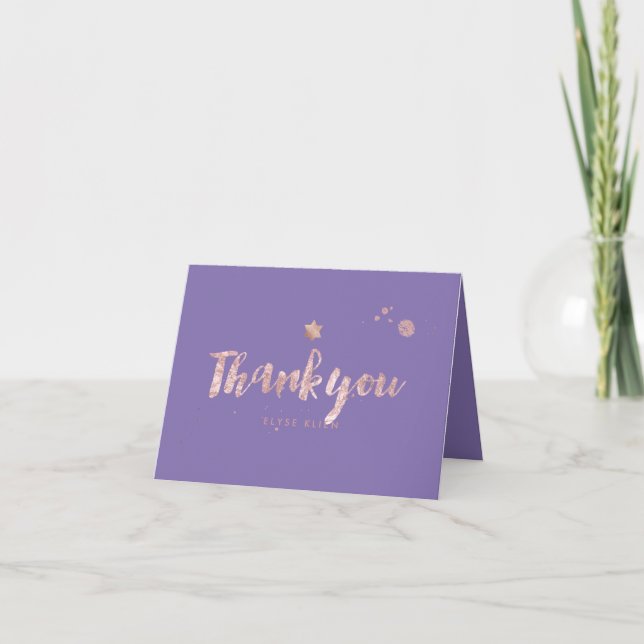 PixDezines Bat Mitzvah/Thank You/DIY colour Thank You Card (Front)