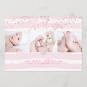 PixDezines Birth Announcement Baby Shower ThankYou