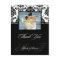 PixDezines Black Damask wedding Thank You Photo