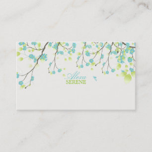 PixDezines blossoms/diy background colour Business Card