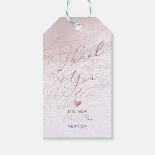 PixDezines Blush Beach+Champagne Bubbles Tx U Gift Tags