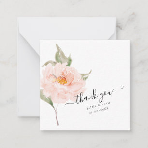 PixDezines Blush Pink Watercolor Garden Rose Card