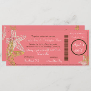 PixDezines Boarding Pass+Starfish Invitations