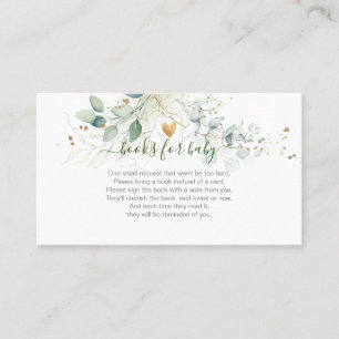 PixDezines Book Request, Watercolor Eucalyptus Pl Place Card