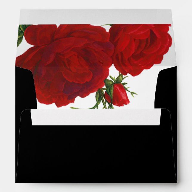 PixDezines Botanical/Red Roses/DIY colour Envelope (Back (Bottom))