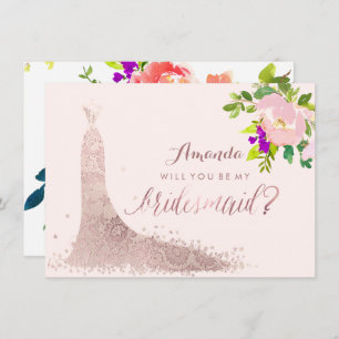 PixDezines Bridesmaid/Floral/Watercolor/Spring Invitation
