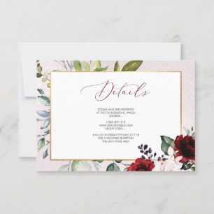 PixDezines Burgundy Blush Blooms DETAILS CARDS